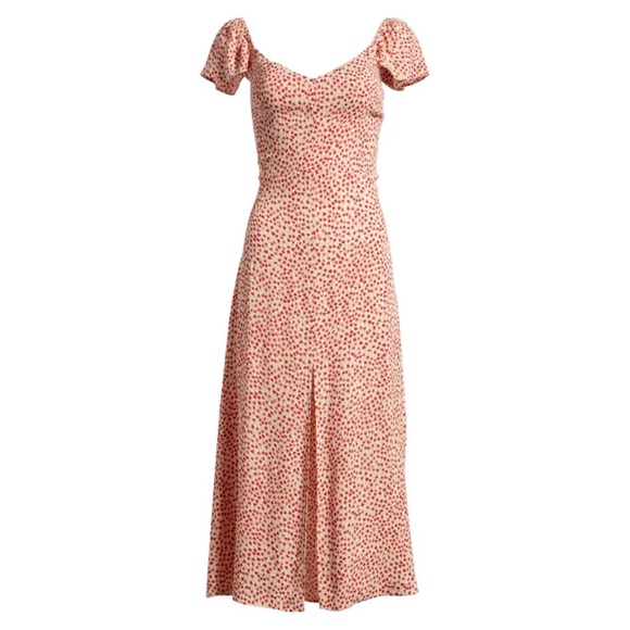 Reformation Dresses & Skirts - Reformation Baxley Floral Print Flutter Sleeve Midi Dress size 8 Alma